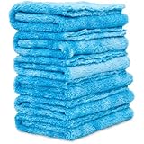 Griot's Garage Microfiber Plush Edgeless Towels Set of 6
