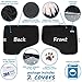 Pet Car Door Covers for Dogs - Waterproof Interior Protectors Window Panel Guards Shields from Doggie Scratching Drooling Vehicles Trucks SUV Inside Front Seat Side Safety Cloth