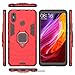 Cocomii Black Panther Ring Xiaomi Mi Max 3 Case, Slim Thin Matte Vertical & Horizontal Kickstand Ring Grip Reinforced Drop Protection Fashion Bumper Cover Compatible with Xiaomi Mi Max 3 (Red)