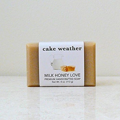 MILK HONEY LOVE - Goat Milk & Honey Natural Handcrafted Soap (4oz) - Made in USA, Enriched with Nourishing Ingredients, Sensitive Skin-Friendly