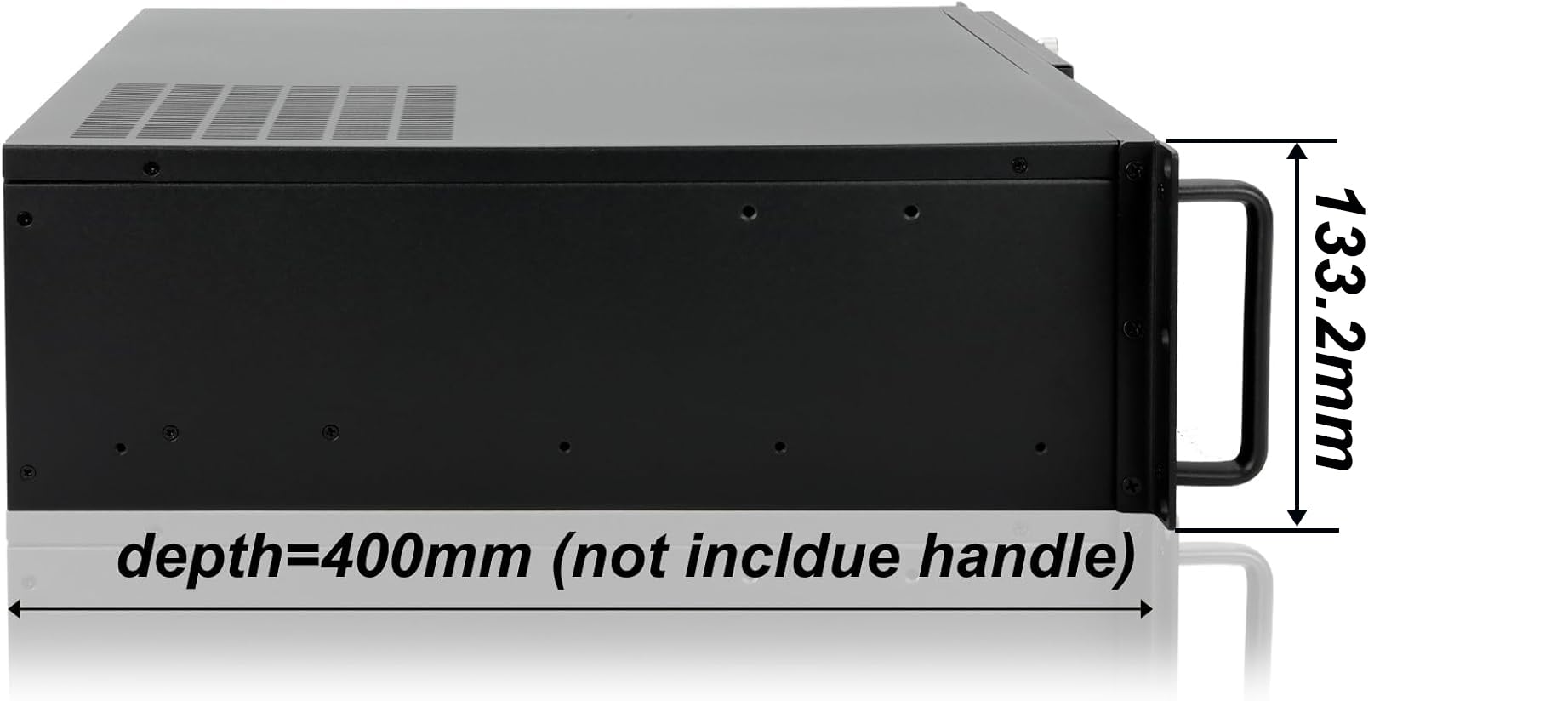 RackChoice 3u Rackmount Server Chassis MATX/Mini-ITX 3x5.25 Support ATX PSU with Either top/Bottom or Side Cooling and SFX PSU (Need to use The ATX to SFX braccket in Screw Box)