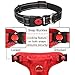 TIANYAO Large Red Dog Harness No Pull Reflective Oxford Material Soft Pet Vest Adjustable for Large Dogs Easy Control HarnessWith Dog Collar (L, Red)