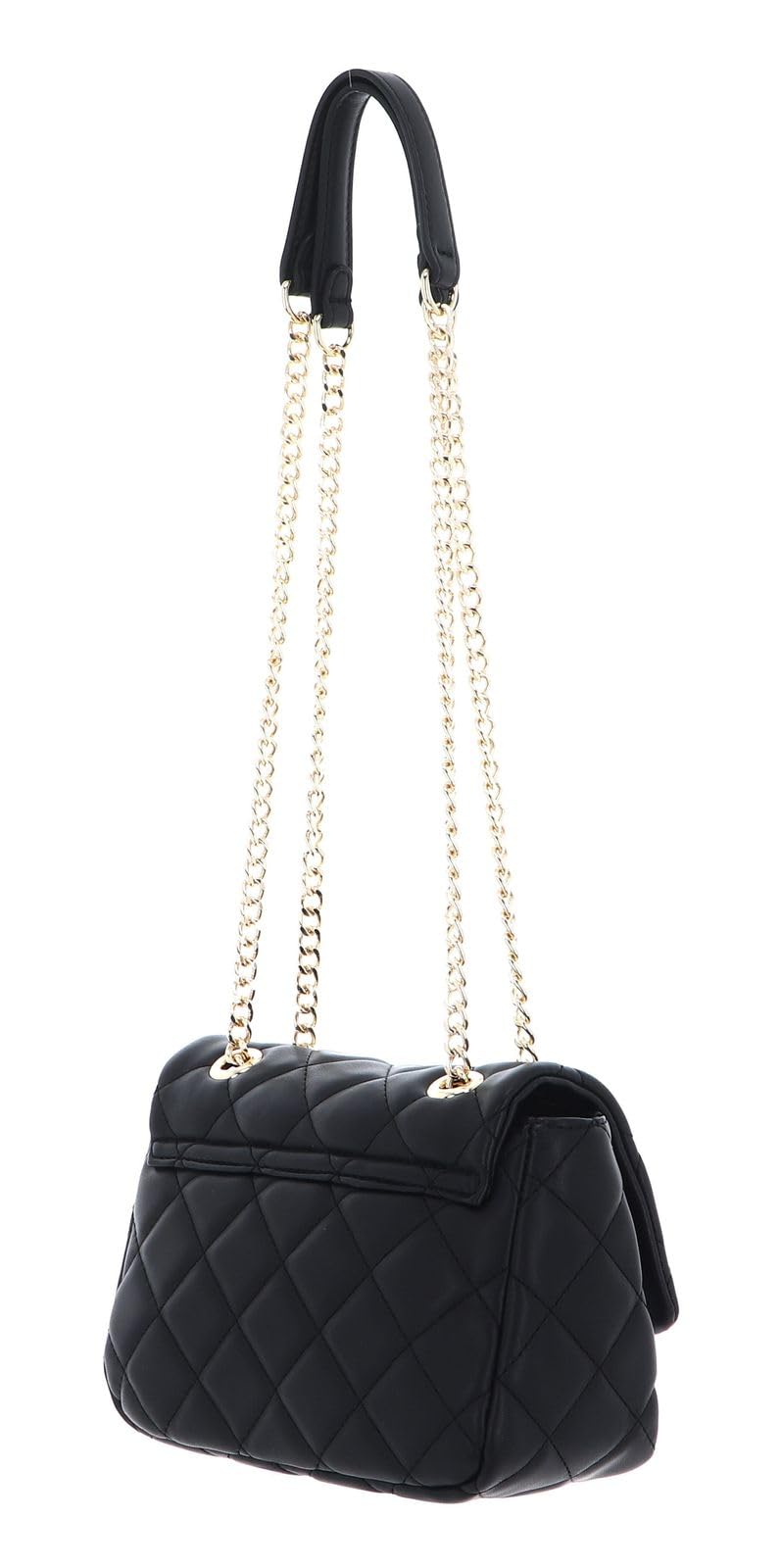 Valentino Shoulder Bag in Quilted Look, Nero, Urethane, One Size