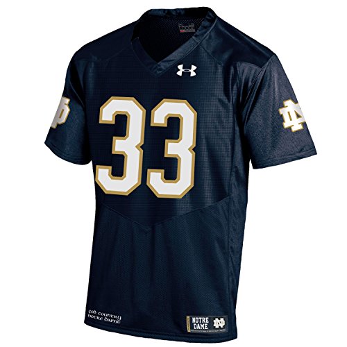 Under Armour NCAA Notre Dame Fighting Irish FG205080A62 Childrens Official Sideline Jersey, Small, Navy