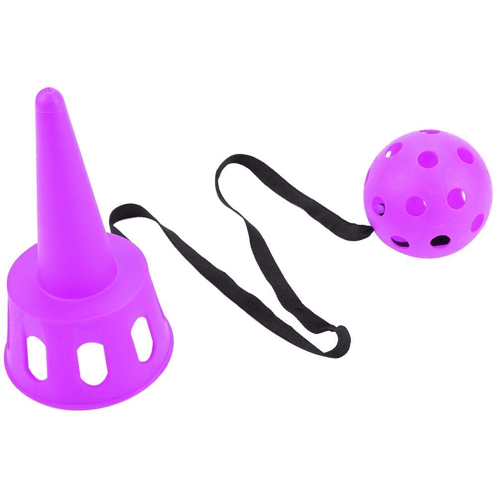 VGEBY1 Catching Balls Toy, Ball Throw Game Cup & Ball Game Set for Children Kids(Purple)