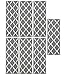 Machine Washable Moroccan Trellis Design Non-Slip Rubberback 8.5