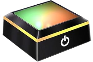 ZRENJHUS LED Light Base for Glass Art Lighted Display Stand for 3D Crystal Square Multicolor Lighting Pedestal - Flat