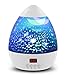 MOKOQI Star Light Rotating Projector, Night Lighting Star Moon Projection Lamp 4 LED Bulbs 4 Modes with Timer Auto Shut-Off & Hanging Strap for Kids Baby Bedroom (White)