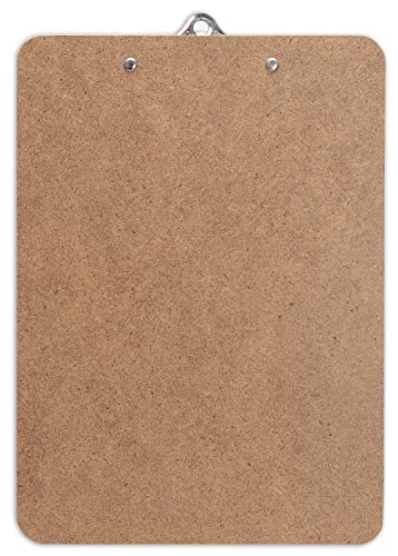 Clipboard (Pack of 5) Standard Clip Hardboard | for Classroom,Clerical Work & Office use (Letter Size 9'' x 12.5'')
