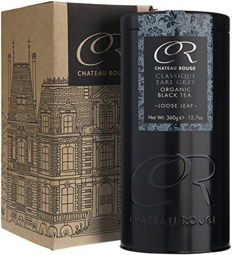Earl Grey Gift Tin - Classique Blend, 100% Organic Loose Leaf Black Bergamot Tea, 360g Tin in a Luxury Gift Box
