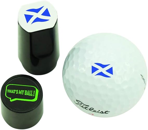 That's My Ball Golf Ball Stampers Scottish Saltire Flag Pack of 3