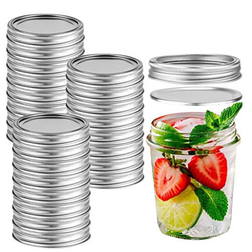 24 Count Canning Lids and Bands Regular Mouth Mason Jar Lids Splittype