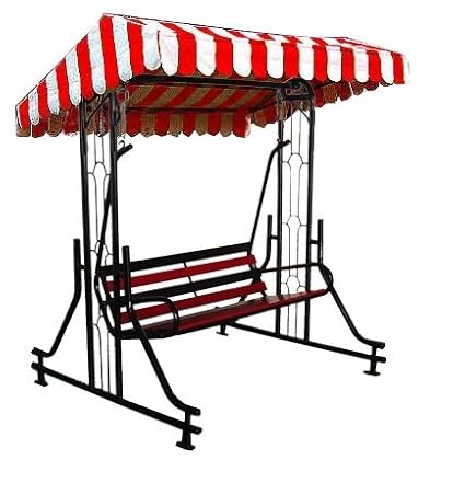 Kaushalendra Garden Zula Hammock Swing Chair 3 Seater High Strong Iron