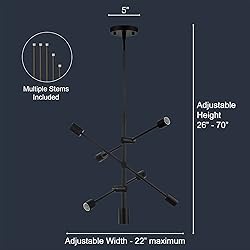 Linea di Liara Stella Large Black Sputnik Light