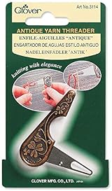 Clover Antique Brown Bronze Yarn Threader for Yarn and Cotton Lace view 2