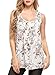 Kancystore Women's Floral Printed Casual Tank Top Tunic Sleeveless Summer Basic Long Flowy Blouse Tops(Plus Size Available)