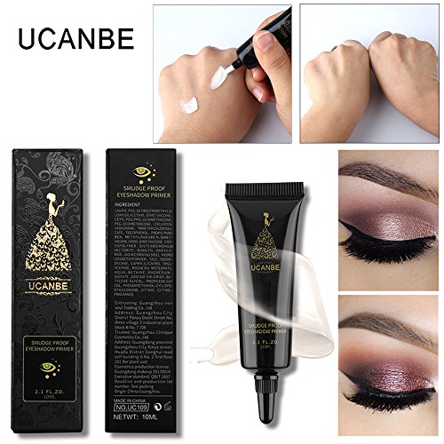 shamrock58 UCANBE Eye Primer by Radiant Complex Eyeshadow Base for a Perfectly Primed Eyelid Whitening (Black)