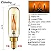LiteHistory Dimmable T6 led Bulb 40W Candelabra led 2200K Amber 250lm 4W e12 T25 led Bulb 6Pack