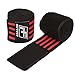 RitFit Knee Wraps (Pair) - Ideal for Squats, Powerlifting, Weightlifting, Cross Training WODs & Gym Workout - Compression & Elastic Support - for Men & Women - Bonus Carry Case