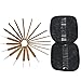 Mixed Aluminum Handle Crochet Hooks Kit Bamboo Knitting Knit Needles Weave Yarn 2 Set 42 PCS with Case