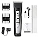 Dog Clippers 2-Speed Professional Rechargeable Cordless Pet Grooming Clippers Kit with Low Noise and Safety Blade Design for Thick Coats