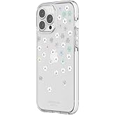 kate spade new york Defensive Hardshell Case for iPhone 13 Pro Max - Shock-Absorbent, Scattered Flowers