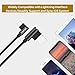 Right Angle Charging Cable USB Fast Charger Nylon Braided Data Cord 90 Degree Elbow Game Video Watching Compatible for iPhone Xs/XS Max/XR/X/8/8Plus/7/7 Plus/6/6 Plus/ 5/5S iPad More(Black)