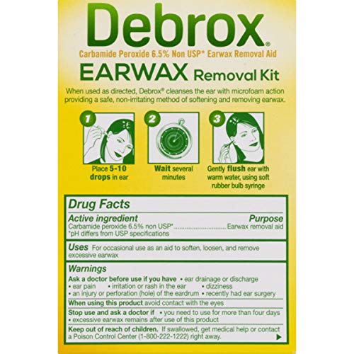 Debrox Earwax Removal Kit, Earwax Removal Drops and Ear Syringe Buy