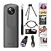 Ricoh Theta V 360-Degree Spherical 4K HD Digital Camera Bundle with Ricoh Selfie Stick, & Video Editing Software (7 Items)