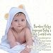 KeaBabies Hooded Baby Towel for Newborn - Viscose Derived from Bamboo Large Baby Bath Towels with Hood for Boys, Girls, Toddler, Extra Absorbent & Soft Newborn Bath Essentials (Bear)