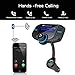 Bluetooth FM Transmitter for Car, DYTesa Wireless In-Car FM Transmitter Radio Adapter Car Kit with AUX Input/Output,1.7 Inch Display,Quick Charge（QC） 3.0 and Smart 2.4A Dual USB Ports, TF Card (BT70)