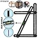 Multi Angle Measuring Ruler by OffiCreative | Multi Function Black Colored Plastic Layout Template Tool | with Water Balance as Gift.
