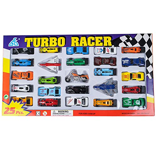 Rhode Island Novelty 25 pc Die Cast Car and Motorcycle Set