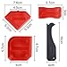 Outus 4 Pieces Sealant Tool Caulking Tool Kit for Bathroom Kitchen and Frames Sealant Seals (Black, Red)
