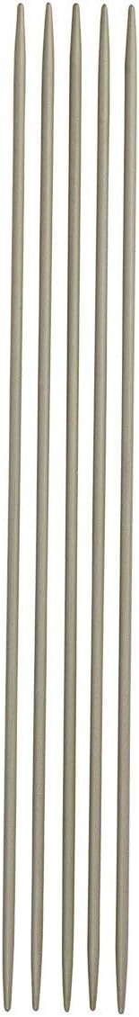 Prym Double-Pointed and Glove Knitting pins alu Pearl Grey 15 cm 2.00 mm, Aluminium, Silver, 2.0 mm - Image 4