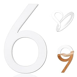 5 Inch Adhesive Numbers, White house Numbers for
