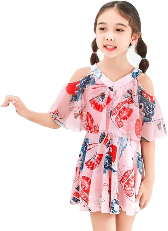 Amazon キッズ 水着 女の子 上下セット パンツ付き セパレート 水着 子供水着 女児水着 スイムウェアキッズ ベビー水着 Kids 水着 ワンピ風 ピンク ネイビー ホワイト 90 100 110 1 130cm 水着 通販