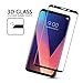 LG V30 Full Screen Coverage Tempered Glass Screen Protector, Ultra-Clear Premium/Anti-Scratch/Shatterproof/Anti-Fingerprint/Bubble Free/LCD HD High Definition For LG V30