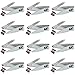 12 Pack of COTU (R) Stainless Steel Nail Clipper - Silver Color
