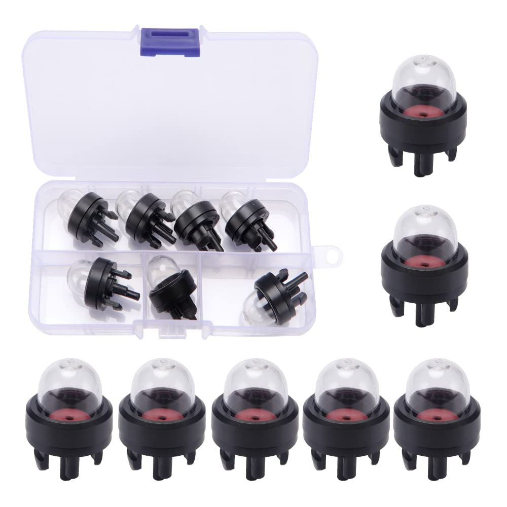 VooGenzek 7 PCS Snap-in Primer Bulb Pump, General Snap-in Oil Bubble Primer, Replace Snap in Primer Bulb Fit, for Various Chainsaw Strimmer Carburettor Spare Parts Pack