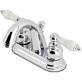 Kingston KB5611PL 4" Centerset Bathroom Faucet, Polished Chrome