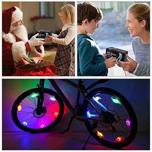 MapleSeeker Bike Spoke Lights Bike Wheel Lights with Batteries Included