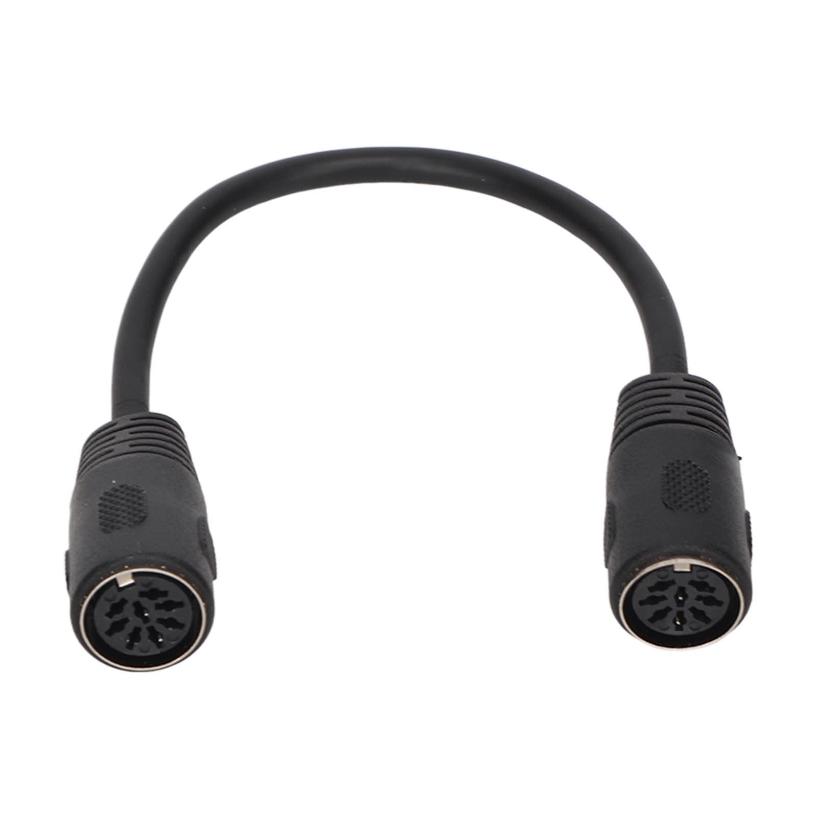 Sxhlseller 8 Pin DIN Female to Female MIDI Extender Coupler Joiner, PVC Pure Copper Core Flexible DIN 8 Pin Female Sound Cable for AV Equipment 0.66ft