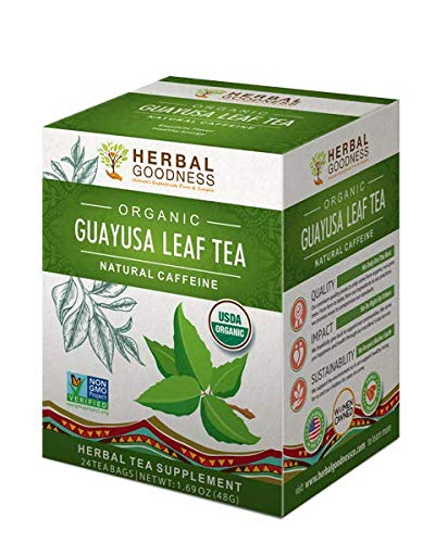 Guayusa Leaf Tea - Clean Energy - Natural Caffeine - Performance, Mental Clarity & Focus - Fat Burner - Coffee & Yerba Matte Alternative - Organic, Non GMO, Kosher, 24/2g Tea bags, Made in USA - Thumbnail 7