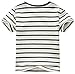 Fiream Little Boys&Girls Summer Cotton Strip T Shirt(Grey White,3T)
