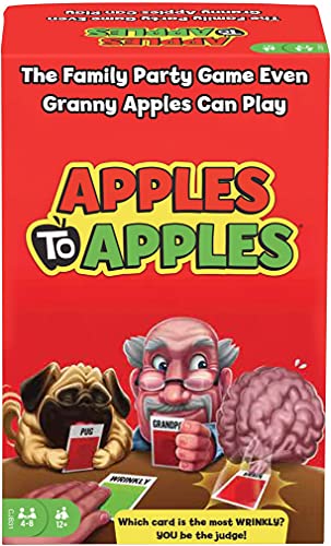 Apples to Apples Card Game for Game Night with Family-Friendly Words to Make Crazy Combinations