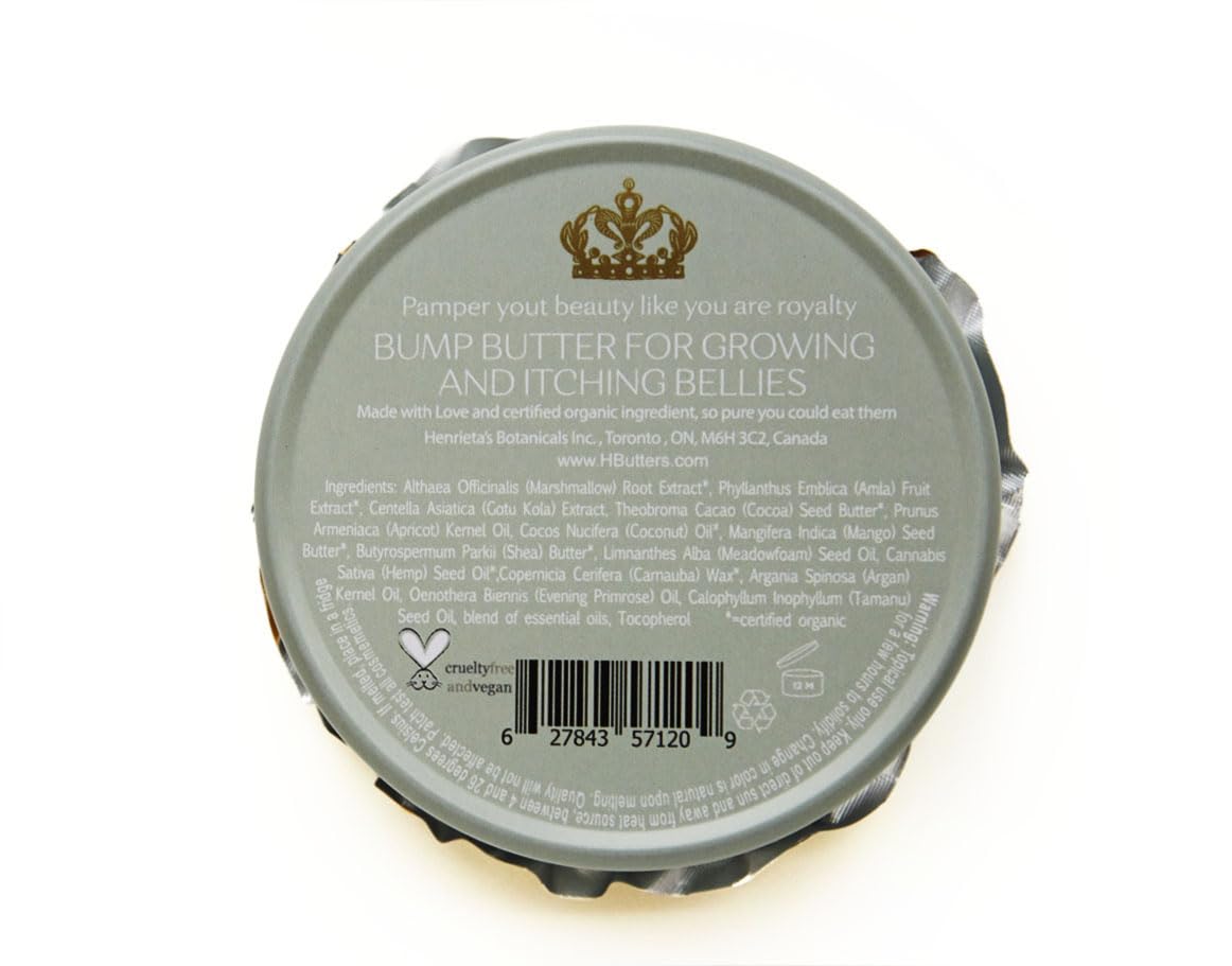Royal Heir Bump Butter: 100% Natural Whipped Cocoa Butter Formula for Growing Baby Bumps - Soothing & Nourishing with Neroli & Frankincense - 3.4 Fl Oz/100 ML