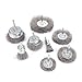 Aivoxe 8Pcs Stainless Steel Crimped Wire Brush Kit for Drill with 1/4