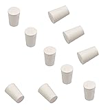 10pcs 0# Tapered Shaped Solid Rubber Stopper Plugs