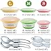 Silicone Food Storage Container with Lid Microwave Freezer and Dishwasher Safe, Foldable Expandable Bowls for Food Water Feeding, Portable Travel Bowl
